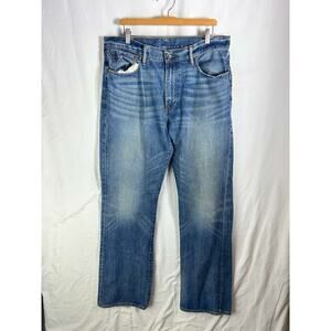 Vintage Polo Ralph Lauren Blue High Rise Denim Straight Jeans Size 36x34